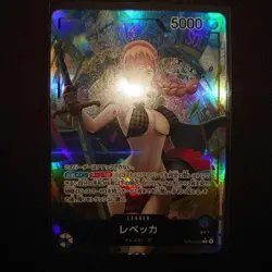One Piece Trading Card Rebecca SR Parallel Unopened Holo Live - Image 3