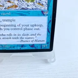 MTG Taniwha Mirage 1996 Rare Legend Card Blue Creature Ian Miller Magic Japan - Image 5