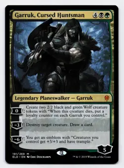 Garruk, Cursed Huntsman [191/269] ELD Mythic Non-Foil [MTG Card English] - Image 1