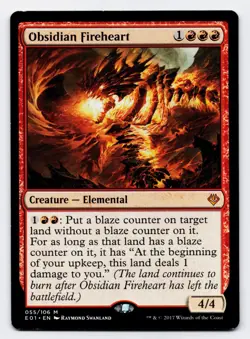 Obsidian Fireheart [055/106] E01 Mythic Non-Foil [MTG Card English] - Image 1