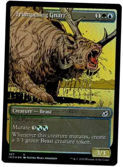 MTG TRUMPETING GNARR 307 SHOWCASE FOIL IKORIA LAIR OF BEHEMOTHS MAGIC - Image 1