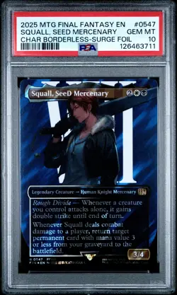 2025 MTG FINAL FANTASY #0547 SQUALL, SEED MERCENARY PSA 10 - Image 1