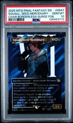 2025 MTG FINAL FANTASY #0547 SQUALL, SEED MERCENARY PSA 10 - Image 1