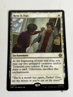 1x Rent Is Due MTG Marvel's Spider-Man NM Magic Regular - Image 1