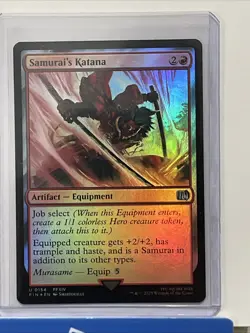 Samurais Katana 154 MTG Final Fantasy 2025 Mint - 9.0 + Uncommon Foil - Image 1