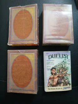 MAGIC THE GATHERING MTG EMPTY REVISED STARTER DECK BOX LOT X3 RULES BOOK USED - Image 2