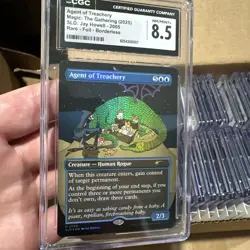 2025 MTG Magic the Gathering SLD Secret Lair Foil Agent of Treachery 8.5 CGC - Image 1