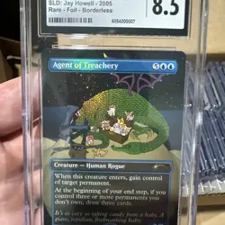 2025 MTG Magic the Gathering SLD Secret Lair Foil Agent of Treachery 8.5 CGC - Image 3