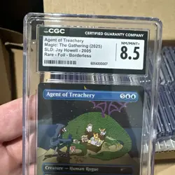 2025 MTG Magic the Gathering SLD Secret Lair Foil Agent of Treachery 8.5 CGC - Image 4