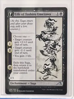 Life Of Toshiro Umezawa Kamigawa: Neon Of Dynasty- MTG- Near Mint - Image 1