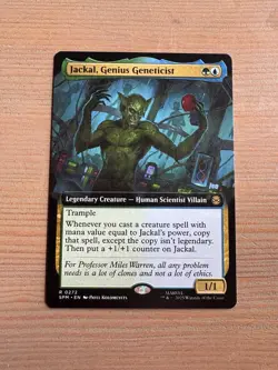 Jackal, Genius Geneticist - 272 - MTG: Marvel’s Spider-Man - Extended Art - Rare - Image 1