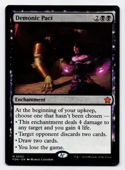 Demonic Pact [0602] FDN Mythic Non-Foil [MTG Card English] - Image 1