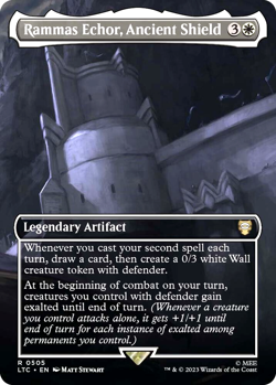 MTG Rammas Echor, Ancient Shield 505 Rare Foil The Lord of the Rings Commander - Image 1