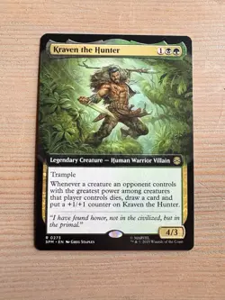 Kraven The Hunter - 273 - MTG: Marvel’s Spider-Man - Extended Art - Rare - Image 1