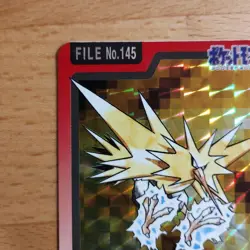 Pokemon Thunder Holo File No 145 Pocket Monsters Trading Card Individual - Image 2