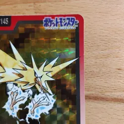 Pokemon Thunder Holo File No 145 Pocket Monsters Trading Card Individual - Image 3