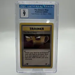 2000 Pokemon 1st Edition PSA CGC 9 Team Rocket The Boss's Way 73/82 - Image 1