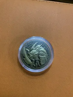 YuGiOh Black Luster Soldier (gold)YCS Pre-Registration Coin Official Silver - Image 1