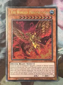 LED7-EN000 The Winged Dragon of Ra - Ultra Rare 1st Edition Near Mint YuGiOh - Image 1