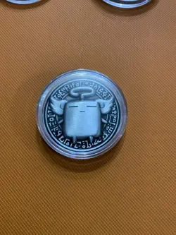 YuGiOh Mokey Mokey YCS Pre-Registration Coin Official Silver - Image 1