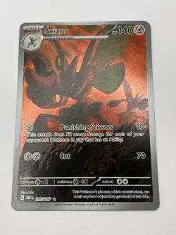 Pokemon Card TCG - Scizor 205/197 Illustration Rare Obsidian Flames Near Mint - Image 4