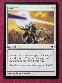 Magic The Gathering DARKSTEEL HALLOW white card MTG - Image 1