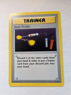 Item Finder 74/102 Base Set Shadowless Rare Pokemon Card - Image 1