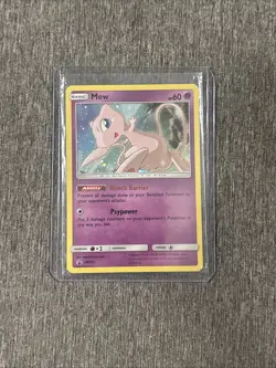 2019 Mew Promo SM215 Pokemon Sun & Moon Holo Rare Card LP-NM - Image 1