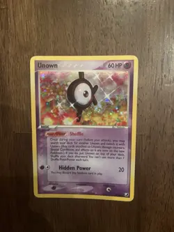 Unown K/28 Pokemon Tcg Unseen Forces Holo LP Card W/ Toploader - Image 2