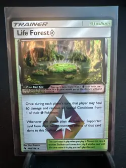Pokemon TCG Life Forest Prism Star Sm-Lost Thunder Holo Card 180/214 - Image 1