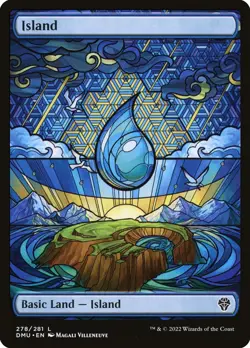 Island Foil (278) Full Art Dominaria United DMU MTG Magic - Image 1