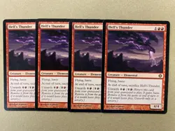 MTG 4x Hell's Thunder # 103 Shards of Alara Modern Magic the Gathering x4 LP - Image 1