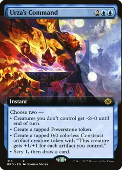 Urza's Command Foil (318) Extended Art The Brothers' War BRO MTG Magic - Image 1