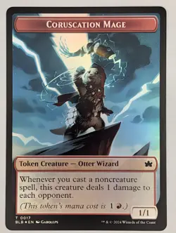 (Foil) Food // Coruscation Mage Double-Sided Token (027 // 17) Bloomburrow NM - Image 1