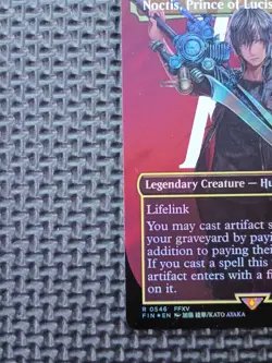 Noctis, Prince Of Lucis (Borderless) (Surge Foil) R 0546 Final Fantasy MTG - Image 4