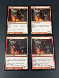 MTG 4x Hellrider Duel Decks: Sorin vs Tibalt/Dark Ascension Play Set LP - Image 1