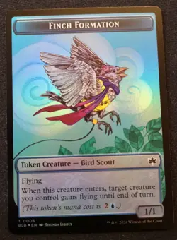 Rabbit / Finch Formation Token - Foil - BLB - MTG - NM Unplayed - EN - 0003/0006 - Image 2