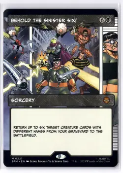 Behold the Sinister Six! (Borderless) 221 MTG Marvel's Spider-Man Non-Foil NM/M - Image 1