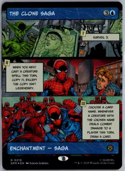 The Clone Saga (Borderless) 219 MTG Marvel's Spider-Man FOIL NM/M - Image 1