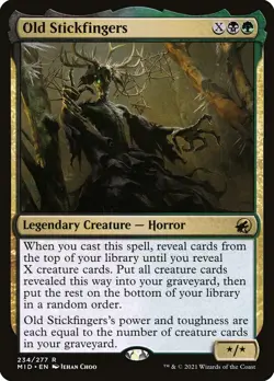 Old Stickfingers (234) Innistrad: Midnight Hunt MID MTG Magic - Image 1