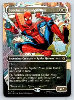Spectacular Spider-Man (Borderless) MTG Magic the Gathering R Marvel's Spider-Ma - Image 1