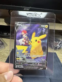 Pikachu V TG16 Lost Origin Trainer Gallery Ultra Rare Holo Pokemon NM - Image 4