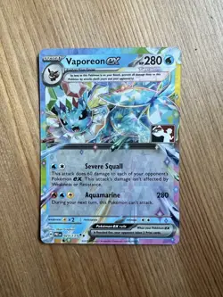 Pokemon TCG: Play Pokemon Prize Pack Series 7 - Vaporeon EX 023/131 PROMO NM - Image 1