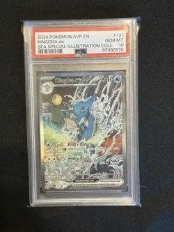 2024 POKEMON SVP EN-SV BLACK STAR PROMO #131 KINGDRA EX PSA 10 - Image 1
