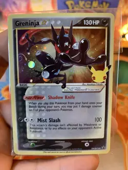 Pokemon Celebrations ETB Greninja SWSH144 Black Star Promo Holo- Sealed HD SWIRL - Image 1