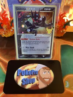 Pokemon Celebrations ETB Greninja SWSH144 Black Star Promo Holo- Sealed HD SWIRL - Image 2