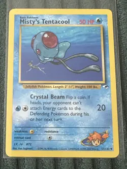 Pokemon Gym Heroes Misty's Tentacool 57/132 - Image 1