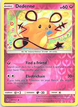 Dedenne Uncommon SM - Forbidden Light 88/131 LP Pokemon TCG - Image 1