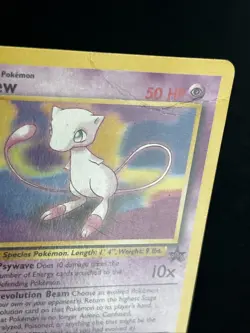 Pokemon TCG Mew - WOTC Black Star Promos #8 Regular Promo HP DAMAGED - Image 5