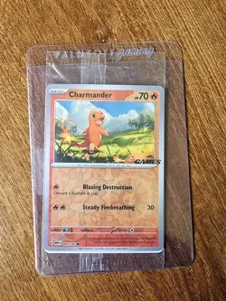 Charmander 004/165 EB Games Exclusive 151 Promo Pokemon New Sealed - Image 1